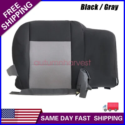 2003-2011 For Ford Ranger Driver Bottom Cloth Seat Cover Left Side Black/Gray - Image 1 of 4