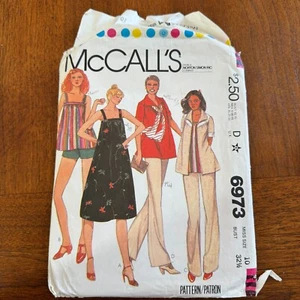 Vintage Simplicity 9725 Sewing Pattern Maternity Size 10 Dress Blouse Top - Picture 1 of 4