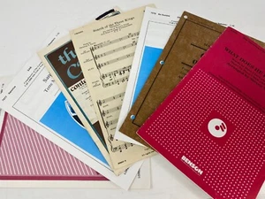 Lot of 7pc Vintage Choral Choir Church and School Variety Sheet Music S.A.B. - Picture 1 of 5