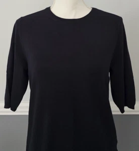 NUEVO CON ETIQUETAS Mujer PREMISE STUDIO SUÉTER Azul Cremallera MANGA 1/2 Spandex RAYON Talla L - Imagen 1 de 10