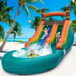 Commercial Inflatable Water Slide With Pool For Kid Outdoor Water Play - Picture 1 of 7