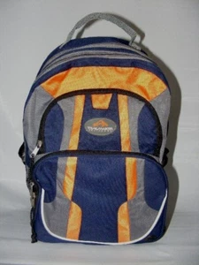 Trailmaker Equipment Youth Size Blue Orange Back Pack Day Pack Book Bag - Picture 1 of 8