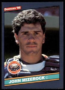 1986 Donruss John Mizerock Houston Astros #502