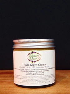 Rose Night Cream | Face Cream & Moisturiser | Organic & Natural - Picture 1 of 6