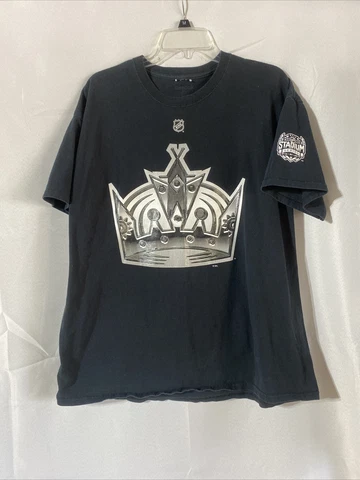 Jonathan Quick Los Angeles Kings Hockey Reebok Double Sided Shirt Men’s Sz XL Cover