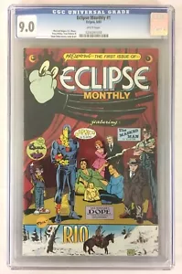 Eclipse Monthly #1 Eclipse Comics 1983 CGC 9.0 Grade White Pages - Picture 1 of 3