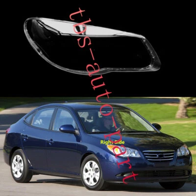 For Hyundai Elantra 2007-2010 Right Side Headlight Lens Cover Shell Housing Foto 1 de 4