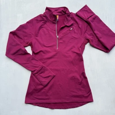 Lucy Activewear Sudadera Magenta ROSA 1/4 Cremallera JERSEY L/S Camisa Mujer Talla XS Foto 1 de 4