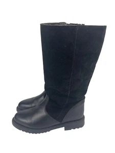 La Canadienne Women's 7 Shearling Leather Fur Lined Tall Riding Boot Black - Picture 1 of 19