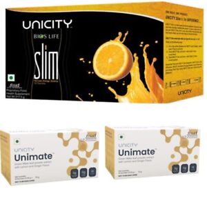 2X Unicity Unimate Green Mate Leaf Powder Extract & 1X Unicity Bios Life Slim