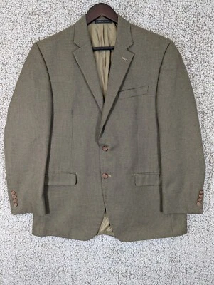 Blazer Ralph Lauren Etiqueta Verde Hombres Talla 42R Chaqueta 100% Lana Abrigo Deportivo a Cuadros Foto 1 de 4