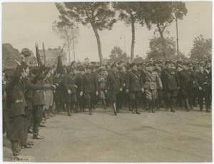 El Duce Benito Mussolini. Fascisme. Cérémonie. Inauguration. Rome. Postal- Roma - Imagen 1 de 2
