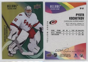 2022 Upper Deck Allure Color Flow Yellow Green Pyotr Kochetkov #SF-97 Rookie RC
