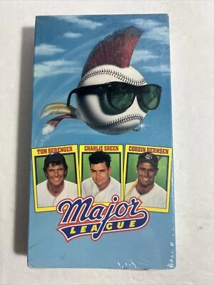 Major League VHS - Sealed Paramount Watermark - Charlie Sheen, Tom Berenger, New - Image 1 of 4