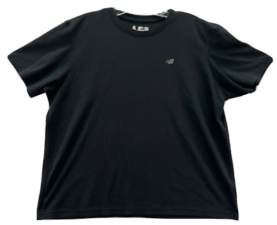 Camisa New Balance Mujer XL Negra Pullover Atlético Manga Corta Logo Ropa Activa Foto 1 de 4