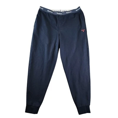 Pantalones de chándal Barbour Jake Lounge para hombre XL azul marino algodón cómodos suaves elásticos 29" Foto 1 de 4
