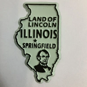Imán para nevera Land of Lincoln Spingfield Illinois usadoKitchenCom - Imagen 1 de 4