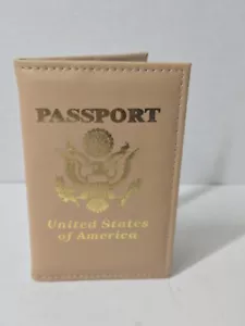 US Passport Holder Tan Clean - Picture 1 of 3