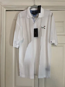 NWT Men’s Tommy Hilfiger Comfort Dry Golf E4C Polo White Short Sleeve Logo - Picture 1 of 12