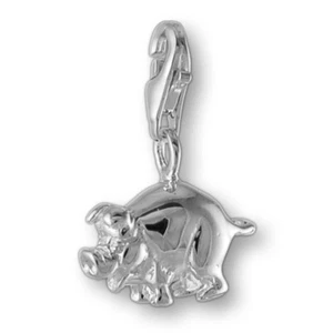 MELINA Charm Anhänger Glücksschwein Silber 925 - Picture 1 of 1