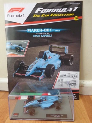 1/43 F1 FORMULA 1 CAR COLLECTION - 1988 MARCH 881 IVAN CAPELLI CAR #78 - Image 1 of 2