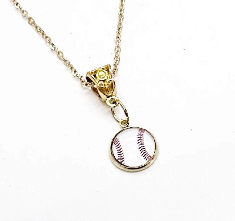 Collar colgante de béisbol, mamá de béisbol, jugador de béisbol, hijo de béisbol, regalo de mamá Foto 1 de 1