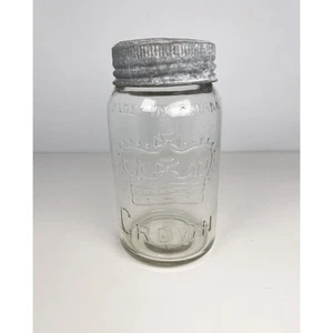 7" vintage Crown Mason Jar - Made in Canada, 1943 - Picture 1 of 10