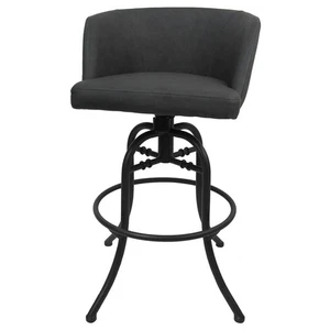 Swivel Tilt Metal Bar Stool 30" Joey - Moonstone - Black - Picture 1 of 2