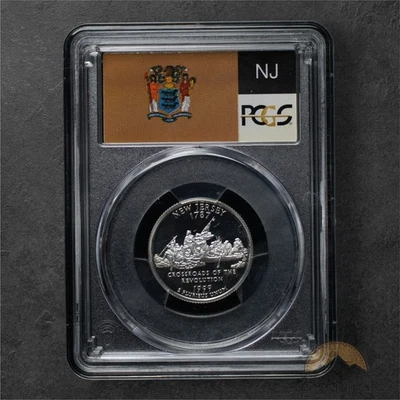 1999-S Proof Silver New Jersey State Quarter 25C - PCGS PR70 DCAM - San Fran - Image 1 of 2