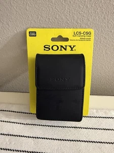 Sony Cybershot Compact Camera Pouch Case Bag Leather Style LCS-CSG  - Picture 1 of 2