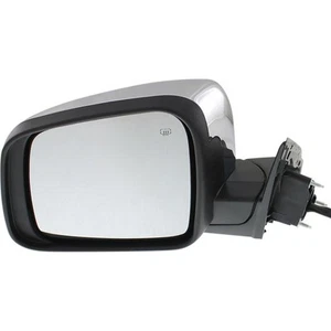 Mirror For 2011-2016 Jeep Grand Cherokee Driver Side Heated Chrome With Memory - Picture 1 of 6