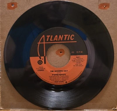 Foreigner - The Modern Day/Women 1979 Atlantic Records 45rpm - Image 1 of 3
