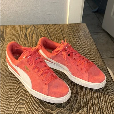 Puma Classic Suede Shoes Women’s Sneakers Red Shoes 355462-60 Size 8.5 - Image 1 of 4