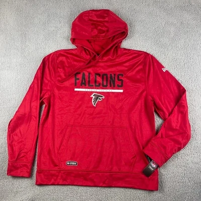 Sudadera con capucha polar New Era NFL para hombre Atlanta Falcons X-Large roja rendimiento de seguridad Foto 1 de 4
