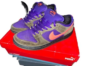 Size 8 - 2013 Nike Dunk Pro SB Low Medium Olive Atomic Red - Picture 1 of 10