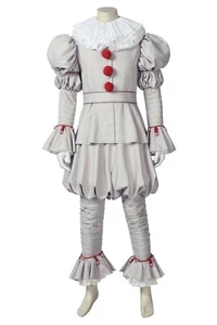IT chapter 2 Pennywise the Dancing Clown Uniform Halloween Cosplay Costume - Picture 1 of 12