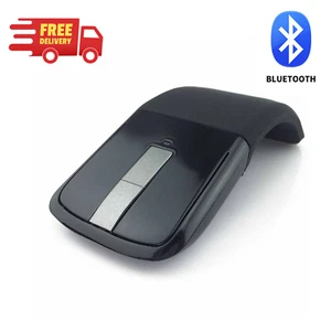 Bluetooth Wireless Foldable Mouse Slim Arc For Microsoft Surface PC Laptop Mac - Picture 1 of 12
