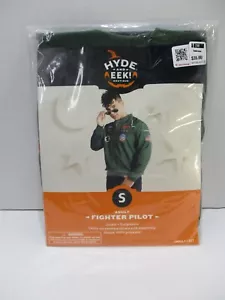 Fighter Pilot Costume Mens Small Jacket Sunglasses Halloween Hyde Eek Polyester - Picture 1 of 10