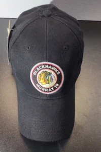 Chicago Blackhawks Hat Cap Troy Murray #19 DOW NHL Hockey Black Baseball NWT - Picture 1 of 8