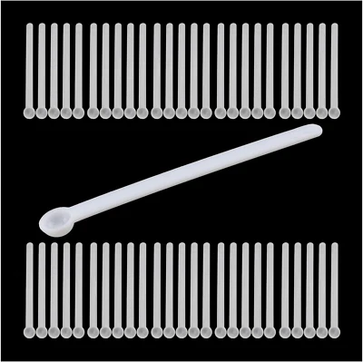 50Pcs 0.15Ml Static-Free Micro Scoop Mini Milligram Measuring Spoons, White - Image 1 of 4