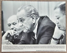 11x14 Photo THE VIETNAM WAR PRESIDENT LYNDON B. JOHNSON LISTENING TO ADVISORS