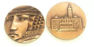 Medalla de Bronce Roma Santa María la Mayor, Hecha en Milán, Italia, Estampada - Imagen 1 de 4