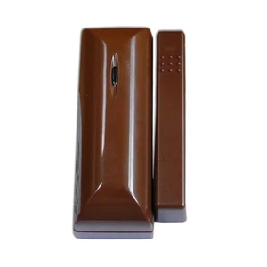SENSORE MAGNETICO P/F PORTE FINESTRE 868 MHZ WIRELESS MARRONE DEFENDER ALLARM -T - Imagen 1 de 3