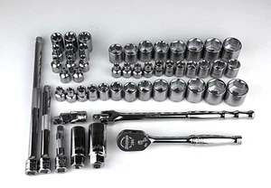Blue Point 51 PC 3/8 Socket Set SAE & Metric With Snap On Ratchet - Picture 1 of 17