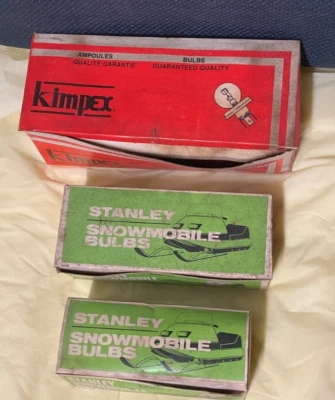 NOS Kimpex Stanley Snowmobile Headlight Bulb Lot - Image 1 of 4