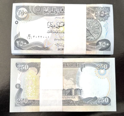 Iraq 10,000 Dinars ( 250 x 40 ) 250 Dinars 2020 40 Pcs 10k IQD UNC P-New - Image 1 of 4