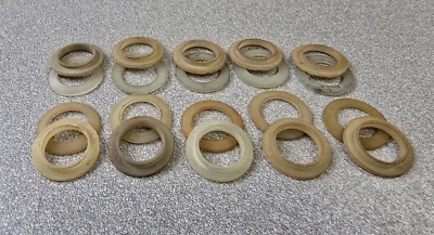 20 PC LOT OF USED ORIGINAL PORSCHE 911 912 914 SEAT BELT BOLT NYLON SPACERS NLA - Image 1 of 4