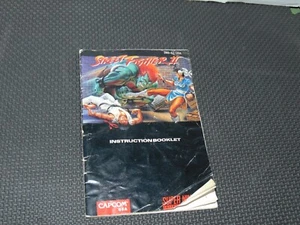 Street Fighter 2 (SNES Super Nintendo) Manual de instrucciones Folleto solamente - Imagen 1 de 4