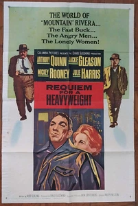 1956 Requiem for Heavyweight original 1-Sheet Movie Poster Anthony Quinn Boxing - Picture 1 of 9