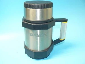 Stanley Aladdin Metal Thermos 20 Oz .59 Liter Yellow Black Good Container - Picture 1 of 6